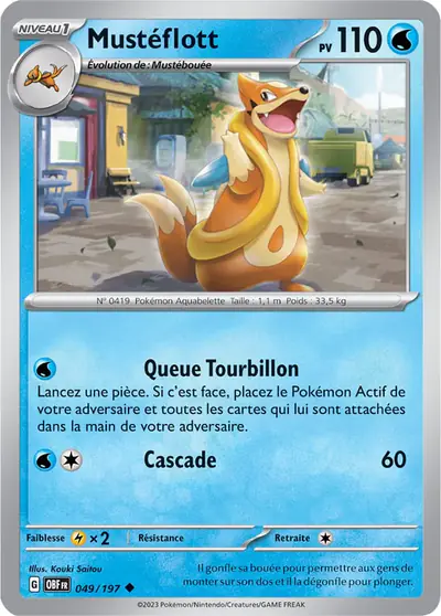 Image de la carte Pokemon Mustéflott 049/197