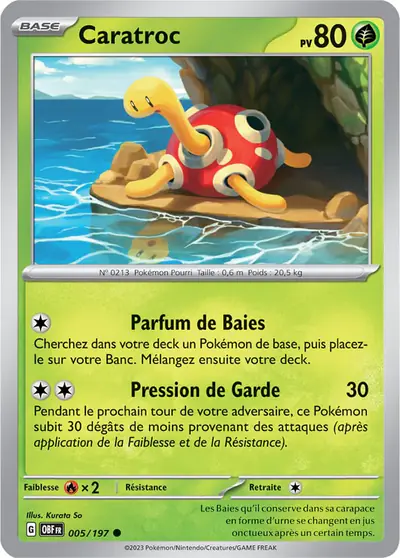 Image de la carte Pokemon Caratroc 005/197