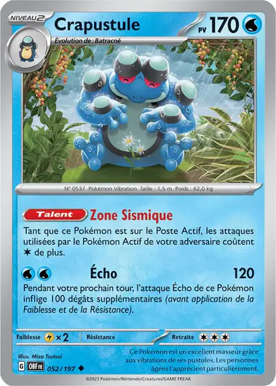 Image de la carte Pokemon Crapustule 052/197