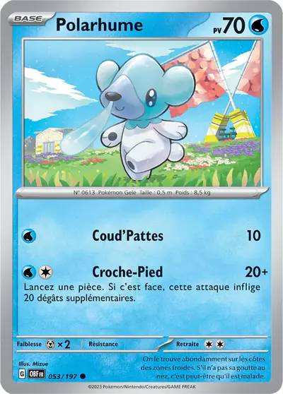 Image de la carte Pokemon Polarhume 053/197