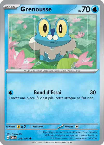 Image de la carte Pokemon Grenousse 056/197