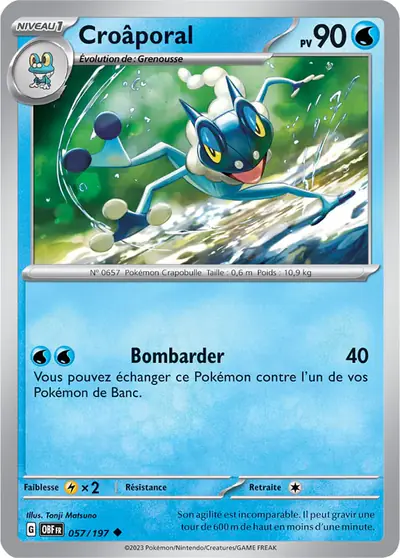 Image de la carte Pokemon Croâporal 057/197