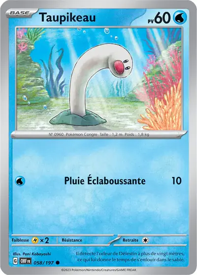 Image de la carte Pokemon Taupikeau 058/197