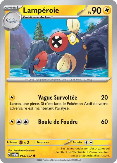 Image de la carte Pokemon Lampéroie 068/197