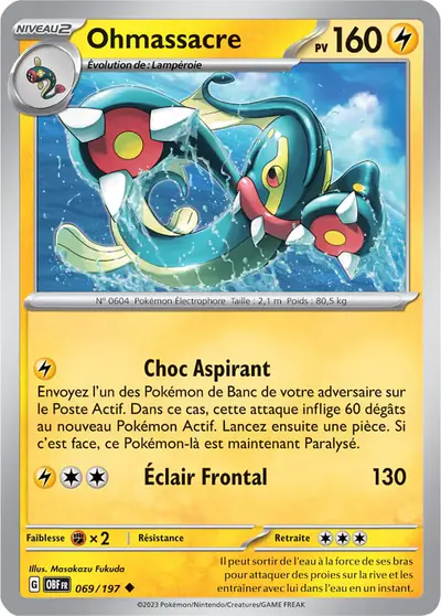 Image de la carte Pokemon Ohmassacre 069/197