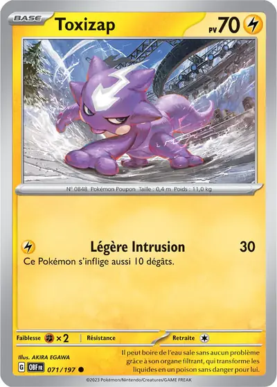 Image de la carte Pokemon Toxizap 071/197