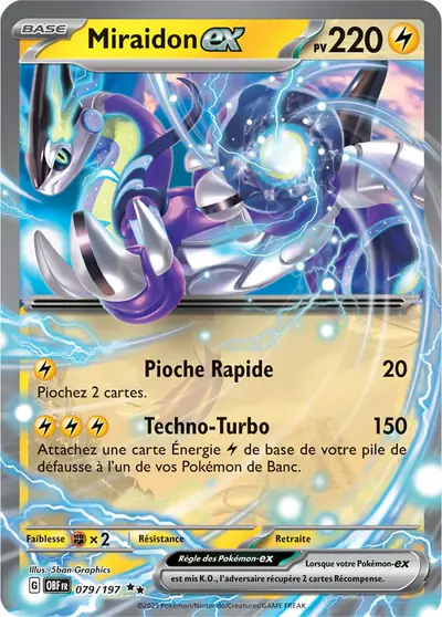 Image de la carte Pokemon Miraidon ex 079/197