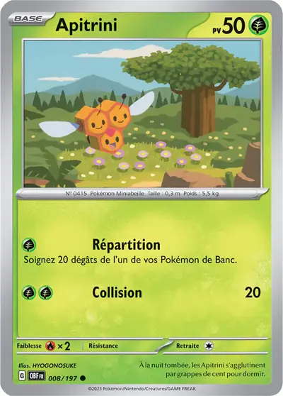 Image de la carte Pokemon Apitrini 008/197