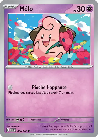 Image de la carte Pokemon Mélo 080/197