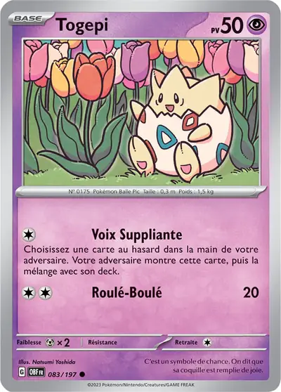 Image de la carte Pokemon Togepi 083/197