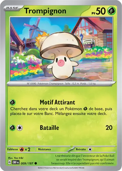 Image de la carte Pokemon Trompignon 009/197