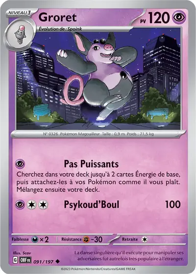 Image de la carte Pokemon Groret 091/197