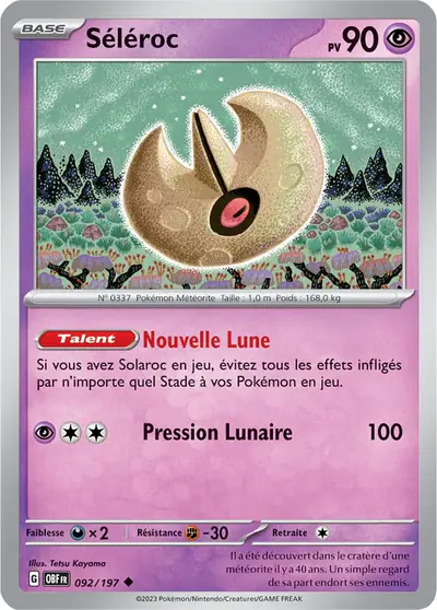 Image de la carte Pokemon Séléroc 092/197