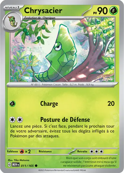Image de la carte Pokemon Chrysacier 011/165