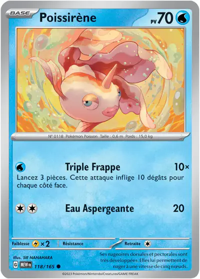 Image de la carte Pokemon Poissirène 118/165
