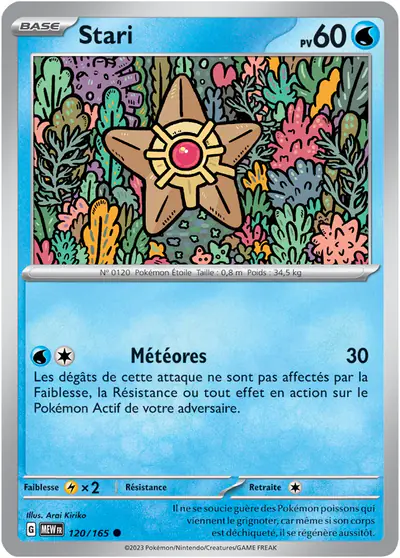 Image de la carte Pokemon Stari 120/165