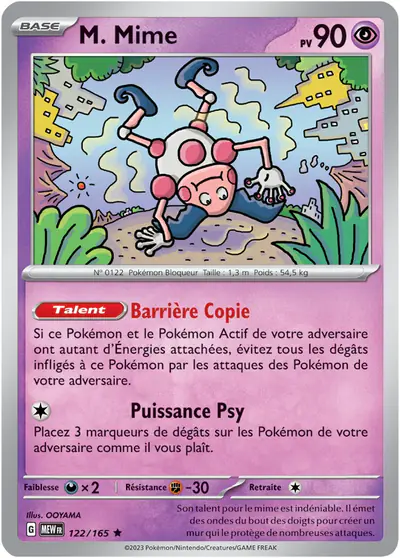 Image de la carte Pokemon M. Mime 122/165