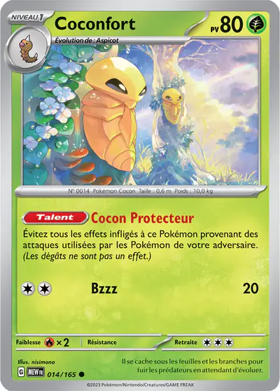 Image de la carte Pokemon Coconfort 014/165