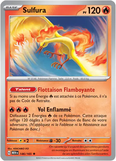Image de la carte Pokemon Sulfura 146/165