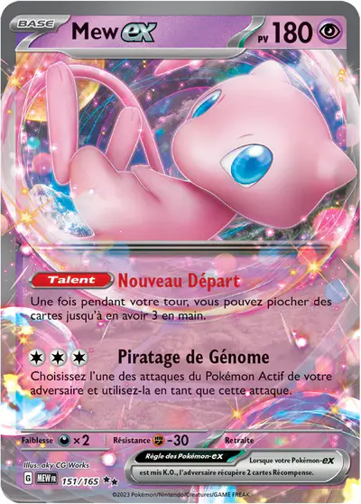 Image de la carte Pokemon Mew ex 151/165