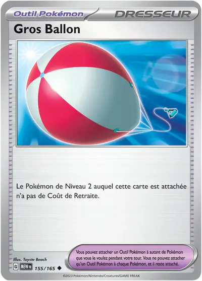 Image de la carte Pokemon Gros Ballon 155/165