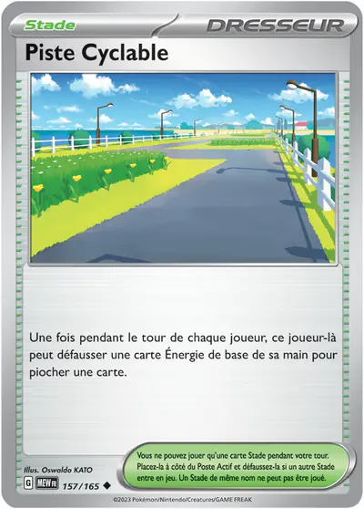 Image de la carte Pokemon Piste Cyclable 157/165