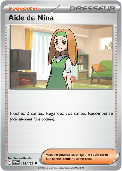 Image de la carte Pokemon Aide de Nina 158/165