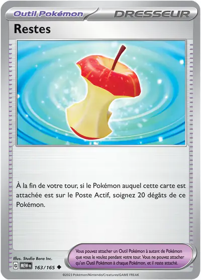 Image de la carte Pokemon Restes 163/165