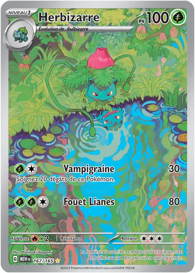 Image de la carte Pokemon Herbizarre 167/165