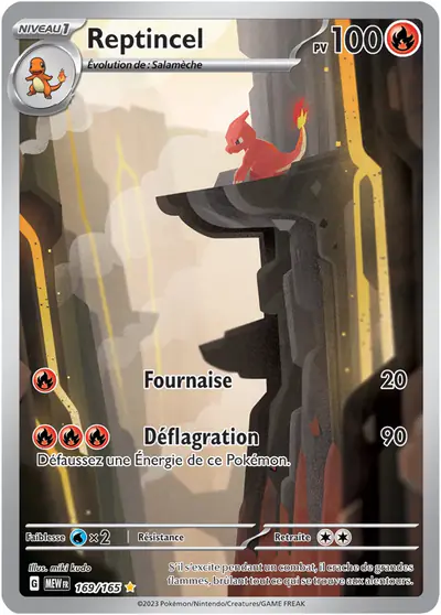 Image de la carte Pokemon Reptincel 169/165