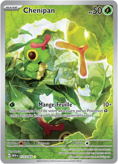 Image de la carte Pokemon Chenipan 172/165