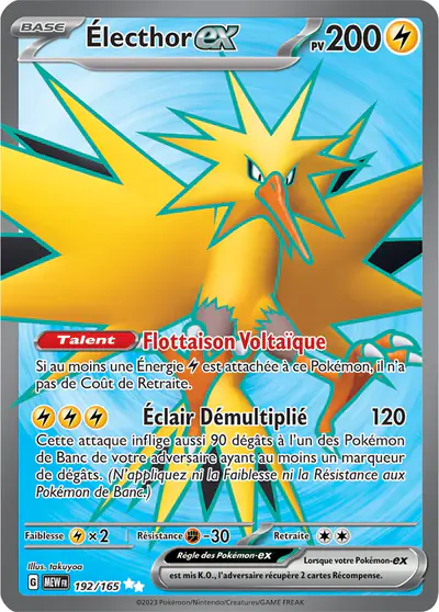 Image de la carte Pokemon Électhor ex 192/165