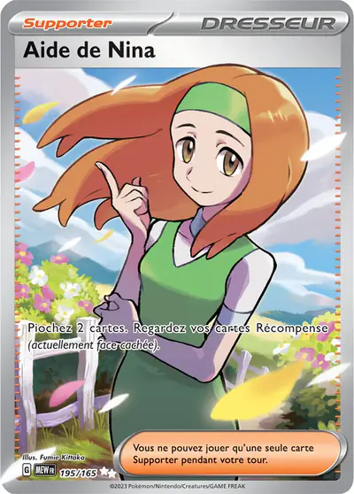 Image de la carte Pokemon Aide de Nina 195/165