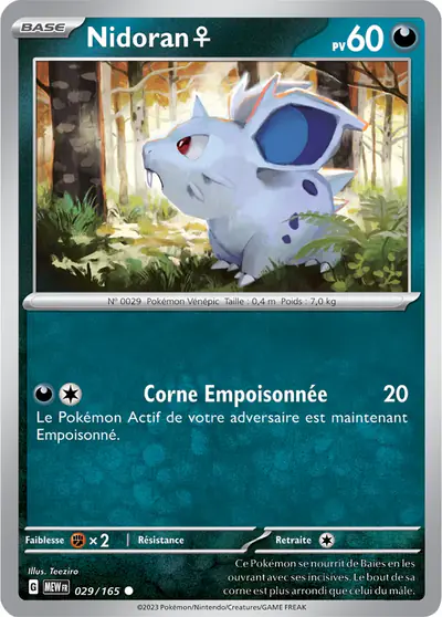 Image de la carte Pokemon Nidoran♀ 029/165