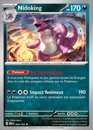Nidoking 034/165