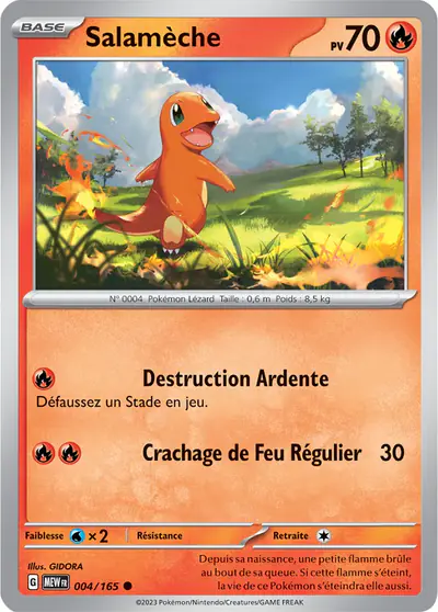 Image de la carte Pokemon Salamèche 004/165