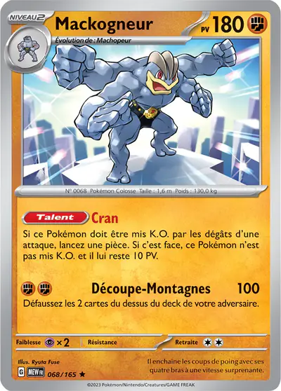 Image de la carte Pokemon Mackogneur 068/165