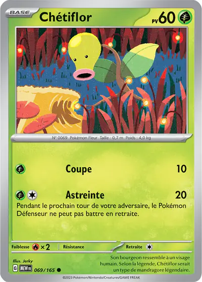Image de la carte Pokemon Chétiflor 069/165