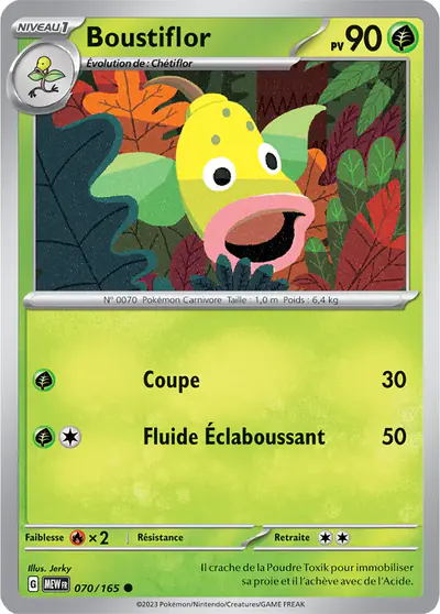 Image de la carte Pokemon Boustiflor 070/165