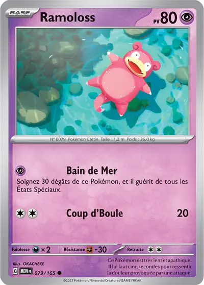 Image de la carte Pokemon Ramoloss 079/165