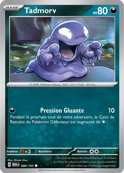 Image de la carte Pokemon Tadmorv 088/165
