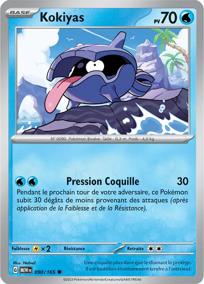 Image de la carte Pokemon Kokiyas 090/165