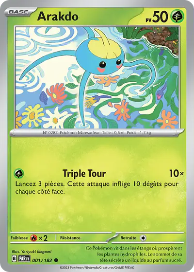 Image de la carte Pokemon Arakdo 001/182
