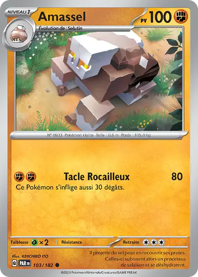 Image de la carte Pokemon Amassel 103/182