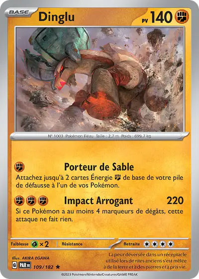Image de la carte Pokemon Dinglu 109/182