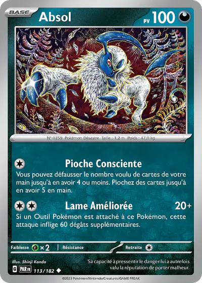 Image de la carte Pokemon Absol 113/182