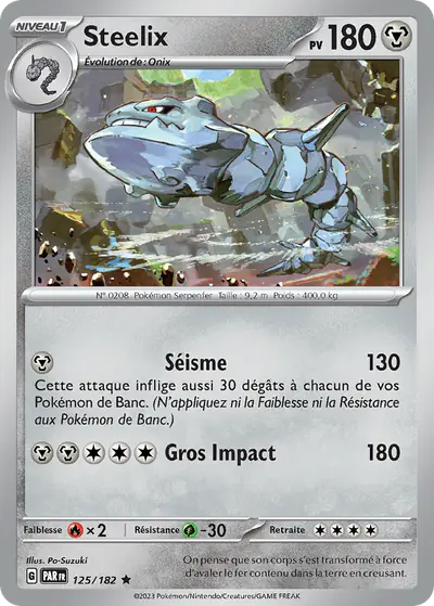 Image de la carte Pokemon Steelix 125/182