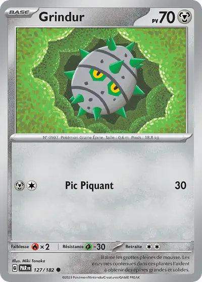 Image de la carte Pokemon Grindur 127/182