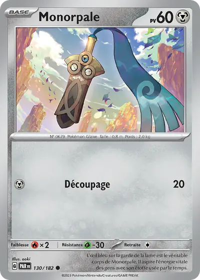 Image de la carte Pokemon Monorpale 130/182
