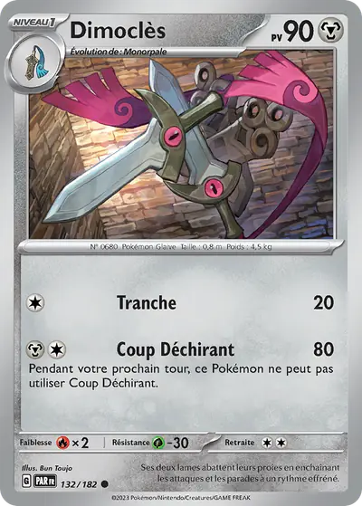Image de la carte Pokemon Dimoclès 132/182